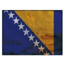 Blechschild "Flagge Bosnien Herzegowina Rusty...