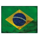 Blechschild "Flagge Brasilien Rusty Look" 40 x...