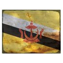 Blechschild "Flagge Brunei Rusty Look" 40 x 30...