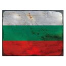 Blechschild "Flagge Bulgarien Rusty Look" 40 x...