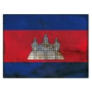 Blechschild "Flagge Kambodscha Rusty Look" 40 x...