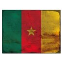 Blechschild "Flagge Kamerun Rusty Look" 40 x 30...