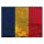 Blechschild "Flagge Tschad Rusty Look" 40 x 30 cm Dekoschild Länderfahnen
