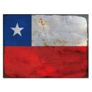 Blechschild "Flagge Chile Rusty Look" 40 x 30...