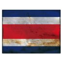 Blechschild "Flagge Costa Rica Rusty Look" 40 x...