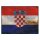 Blechschild "Flagge Kroatien Rusty Look" 40 x 30 cm Dekoschild Länderfahnen