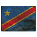 Blechschild "Flagge Demokratische Republik Kongo...