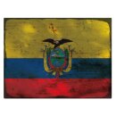 Blechschild "Flagge Ecuador Rusty Look" 40 x 30...