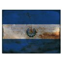 Blechschild "Flagge El Salvador Rusty Look" 40...