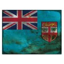 Blechschild "Flagge Fidschi Rusty Look" 40 x 30...
