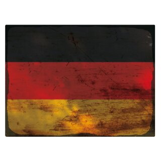 Blechschild "Flagge Deutschland Rusty Look" 40 x 30 cm Dekoschild Länderflagge
