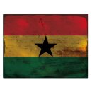 Blechschild "Flagge Ghana Rusty Look" 40 x 30...