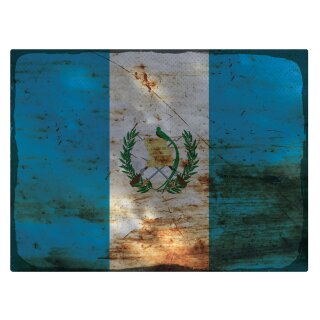 Blechschild "Flagge Guatemala Rusty Look" 40 x 30 cm Dekoschild Nationalflaggen