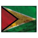 Blechschild "Flagge Guyana Rusty Look" 40 x 30...