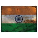 Blechschild "Flagge Indien Rusty Look" 40 x 30...