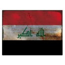 Blechschild "Flagge Irak Rusty Look" 40 x 30 cm...