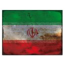 Blechschild "Flagge Iran Rusty Look" 40 x 30 cm...
