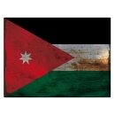 Blechschild "Flagge Jordanien Rusty Look" 40 x...