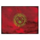 Blechschild "Flagge Kirgisistan Rusty Look" 40...
