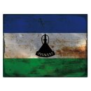 Blechschild "Flagge Lesotho Rusty Look" 40 x 30...