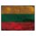Blechschild "Flagge Litauen Rusty Look" 40 x 30 cm Dekoschild Nationalflaggen