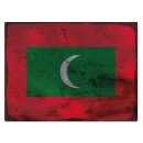 Blechschild "Flagge Malediven Rusty Look" 40 x...