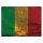 Blechschild "Flagge Mali Rusty Look" 40 x 30 cm Dekoschild Länderflagge