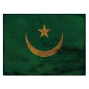 Blechschild "Flagge Mauretanien Rusty Look" 40...