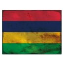 Blechschild "Flagge Mauritius Rusty Look" 40 x...
