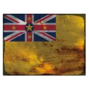 Blechschild "Flagge Niue Rusty Look" 40 x 30 cm...