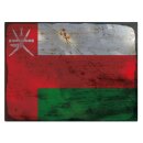 Blechschild "Flagge Oman Rusty Look" 40 x 30 cm...
