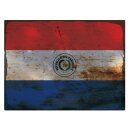 Blechschild "Flagge Paraguay Rusty Look" 40 x...