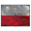 Blechschild "Flagge Polen Rusty Look" 40 x 30...