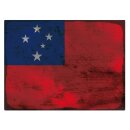 Blechschild "Flagge Samoa Rusty Look" 40 x 30...