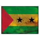 Blechschild "Flagge Sao Tome und Principe Sao Tome...