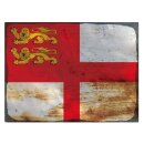 Blechschild "Flagge Sark Rusty Look" 40 x 30 cm...