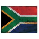 Blechschild "Flagge Südafrika Rusty Look"...