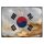 Blechschild "Flagge Südkorea Rusty Look" 40 x 30 cm Dekoschild Länderfahnen