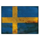 Blechschild "Flagge Schweden Rusty Look" 40 x...