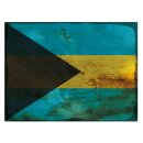 Blechschild "Flagge Bahamas Rusty Look" 40 x 30...