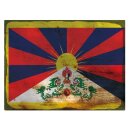 Blechschild "Flagge Tibet Rusty Look" 40 x 30...