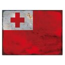 Blechschild "Flagge Tonga Rusty Look" 40 x 30...