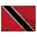 Blechschild "Flagge Trinidad und Tobago Rusty...