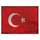 Blechschild "Flagge Türkei Rusty Look" 40...