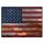 Blechschild "Flagge Vereinigte Staaten Rusty Look" 40 x 30 cm Dekoschild Fahnen