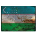 Blechschild "Flagge Usbekistan Rusty Look" 40 x...