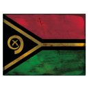 Blechschild "Flagge Vanuatu Rusty Look" 40 x 30...