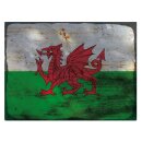 Blechschild "Flagge Wales Rusty Look" 40 x 30...