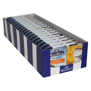 19er Pack Rügen Fisch Heringsfilets in Curry-Ananas-Creme (19 x 200 g)