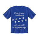 T-Shirt mit Motiv/Spruch Hundehaare Größe M